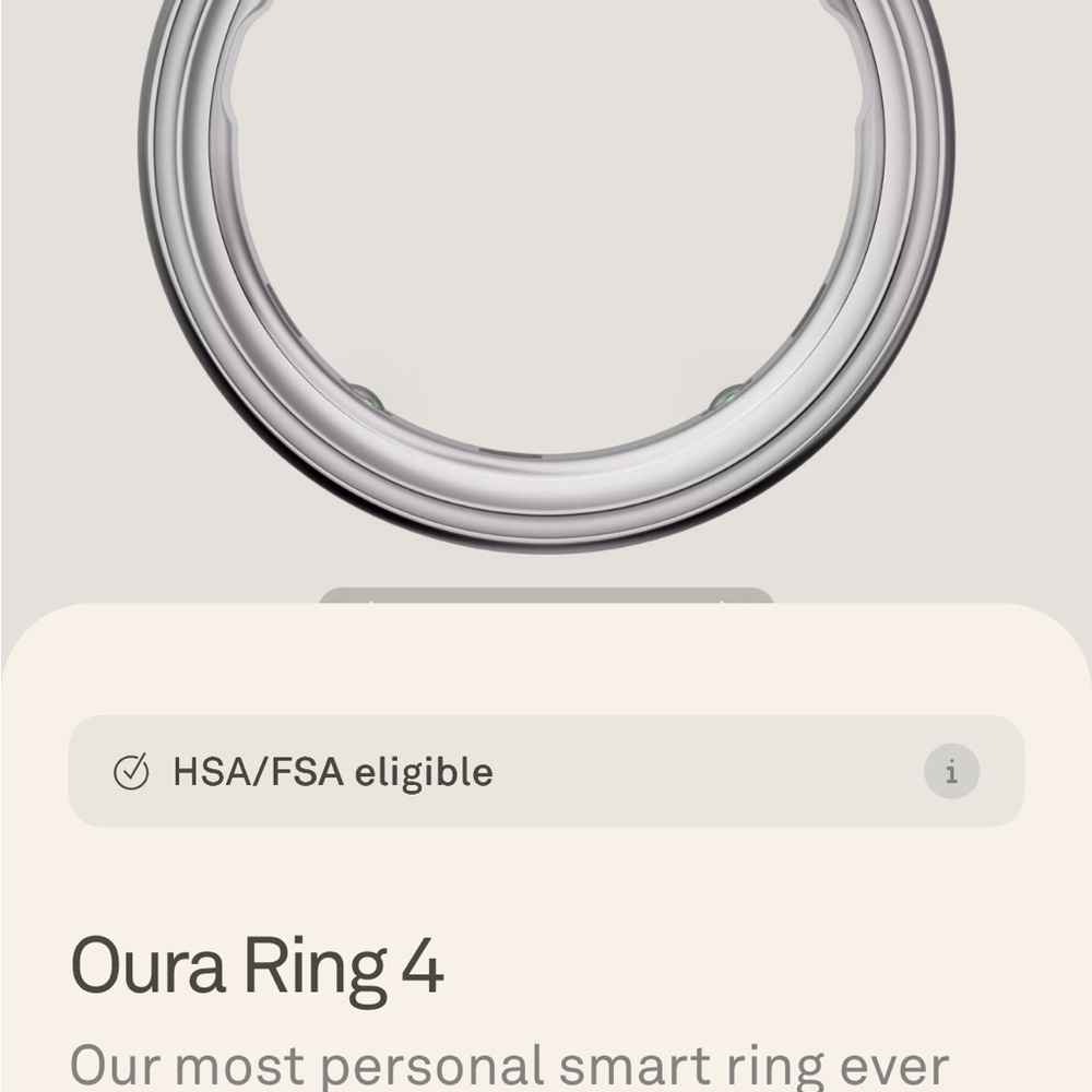 BRAND NEW Ōura Ring 4 (Silver - Size 6) - Picture 5 of 10